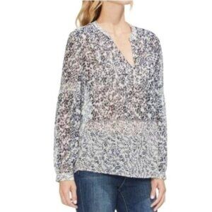 NWOT Vince Camuto Tranquil Petals Blouse - Pearl Ivory
